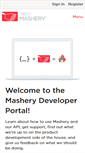 Mobile Screenshot of developer.mashery.com